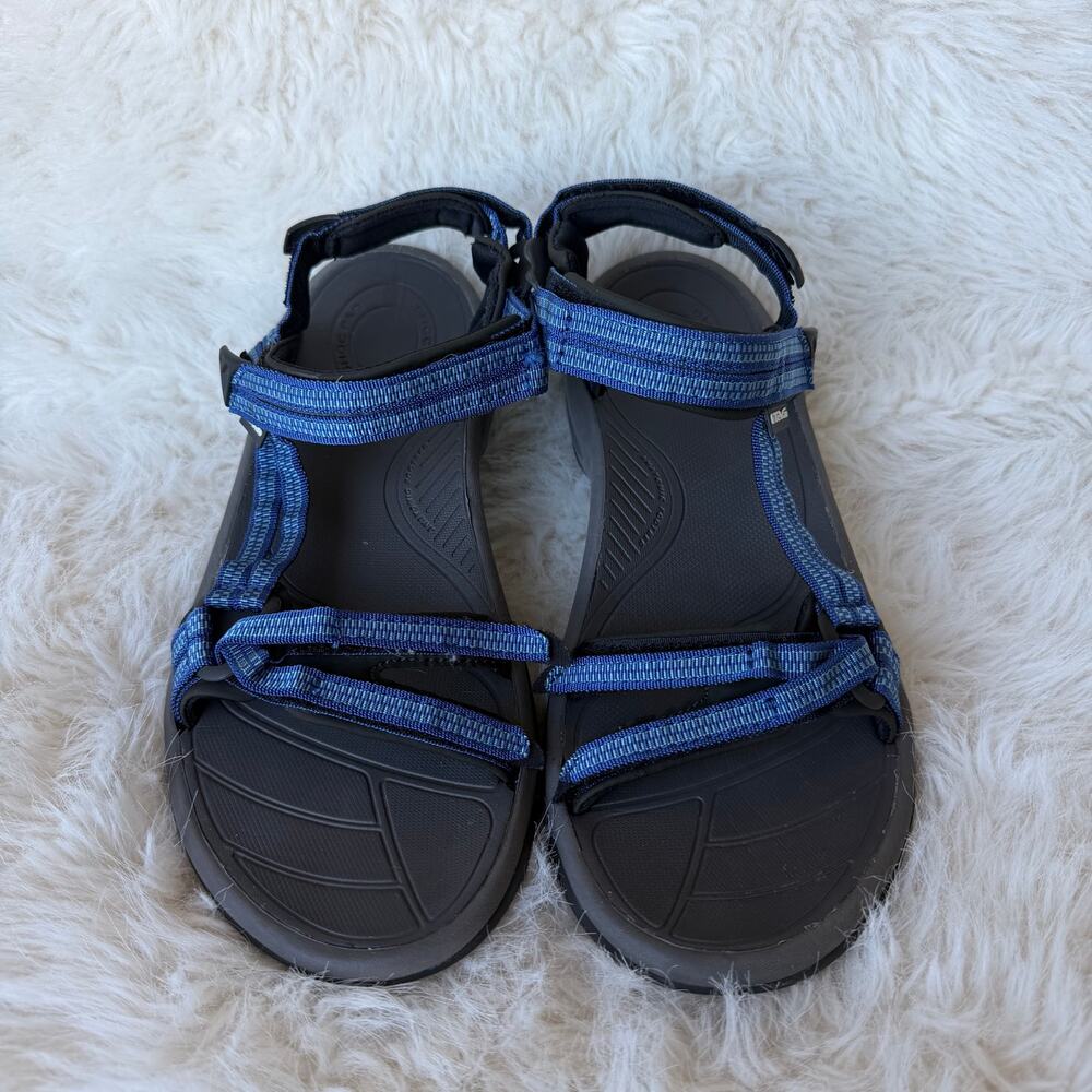 Teva Terra Fi Lite Men’s Sandals Size 11 Blue Strappy Hiking Sport Shoes EUC